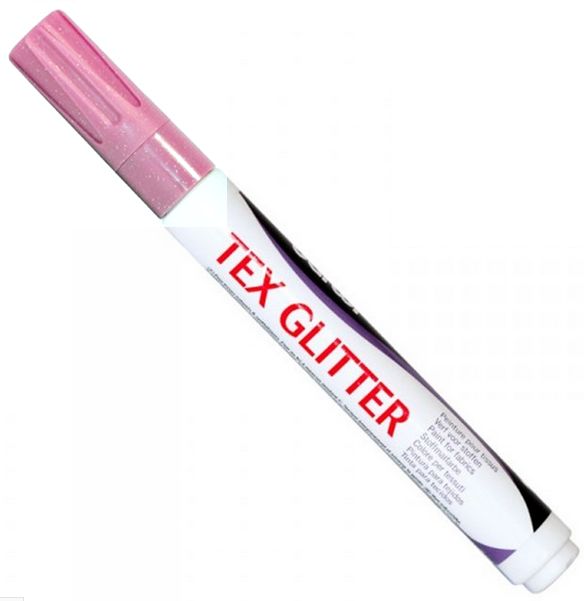 pisak do tkanin brokatowy 6ml brudny róż DARWI TEX 475