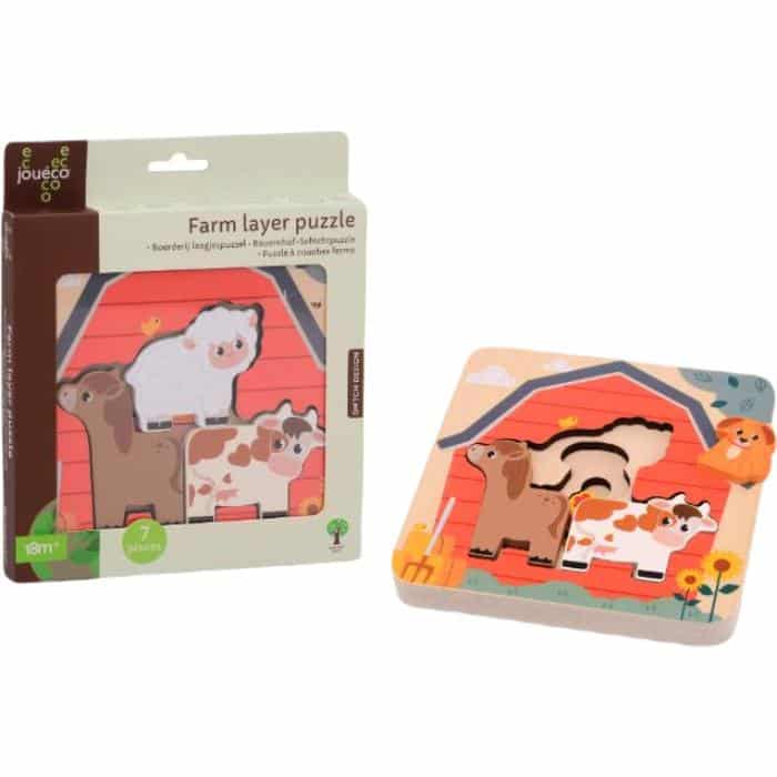 Drewniane puzzle warstwowe FARMA Joueco AG
