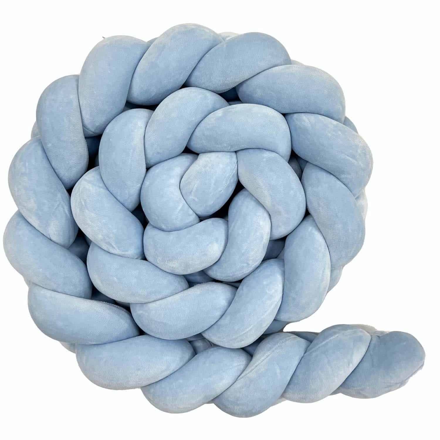 Ochraniacz warkocz welur blue LU - 200 cm