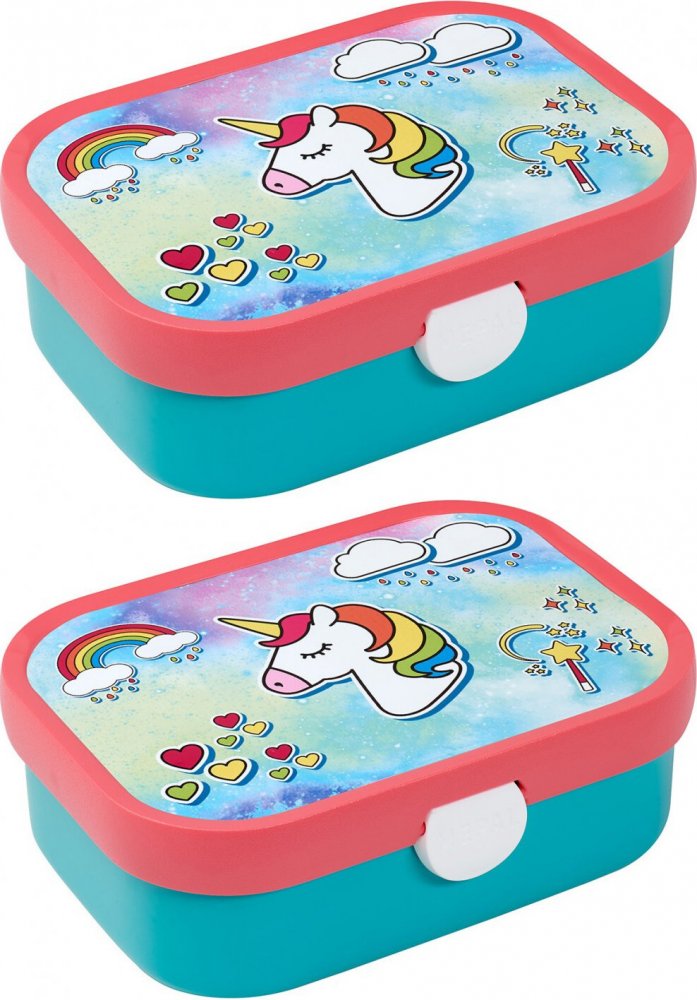 2x Lunchbox Mepal Campus, unicorn, 750ml, 18x13x6cm