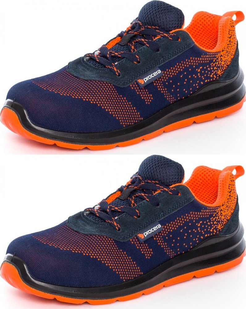 2x Buty bezpieczne Procera Texo S1, rozmiar 43, granatowo-pomarańczowy