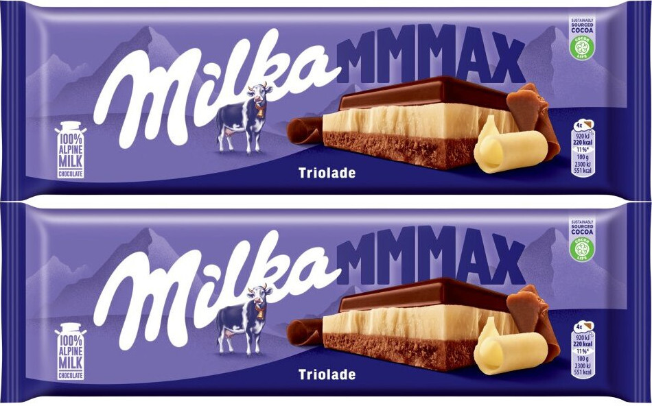 2x Czekolada Milka, Mmmax Triolade, 280g