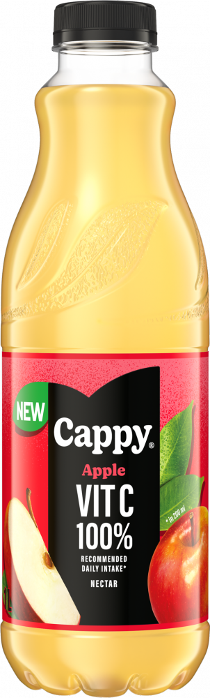 Nektar jabłkowy Cappy z wit C, butelka PET, 1l