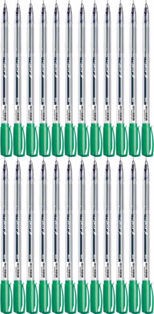 24x Długopis żelowy Rystor, GZ-031, 0.5mm, zielony