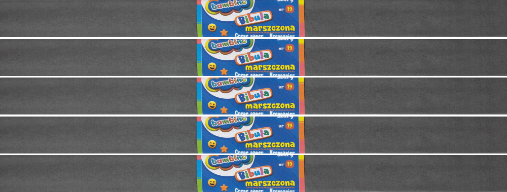 5x Bibuła marszczona Bambino, 200x50cm, szary