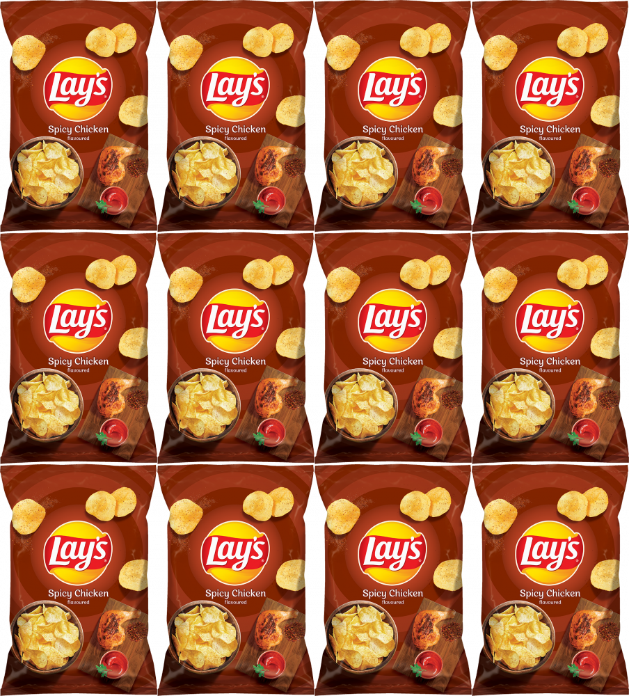 12x Chipsy Lay's Spicy Chicken, pikantny kurczak, 130g