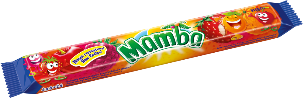 Guma rozpuszczalna Storck Mamba, owocowy, 106g (4x26.5g)