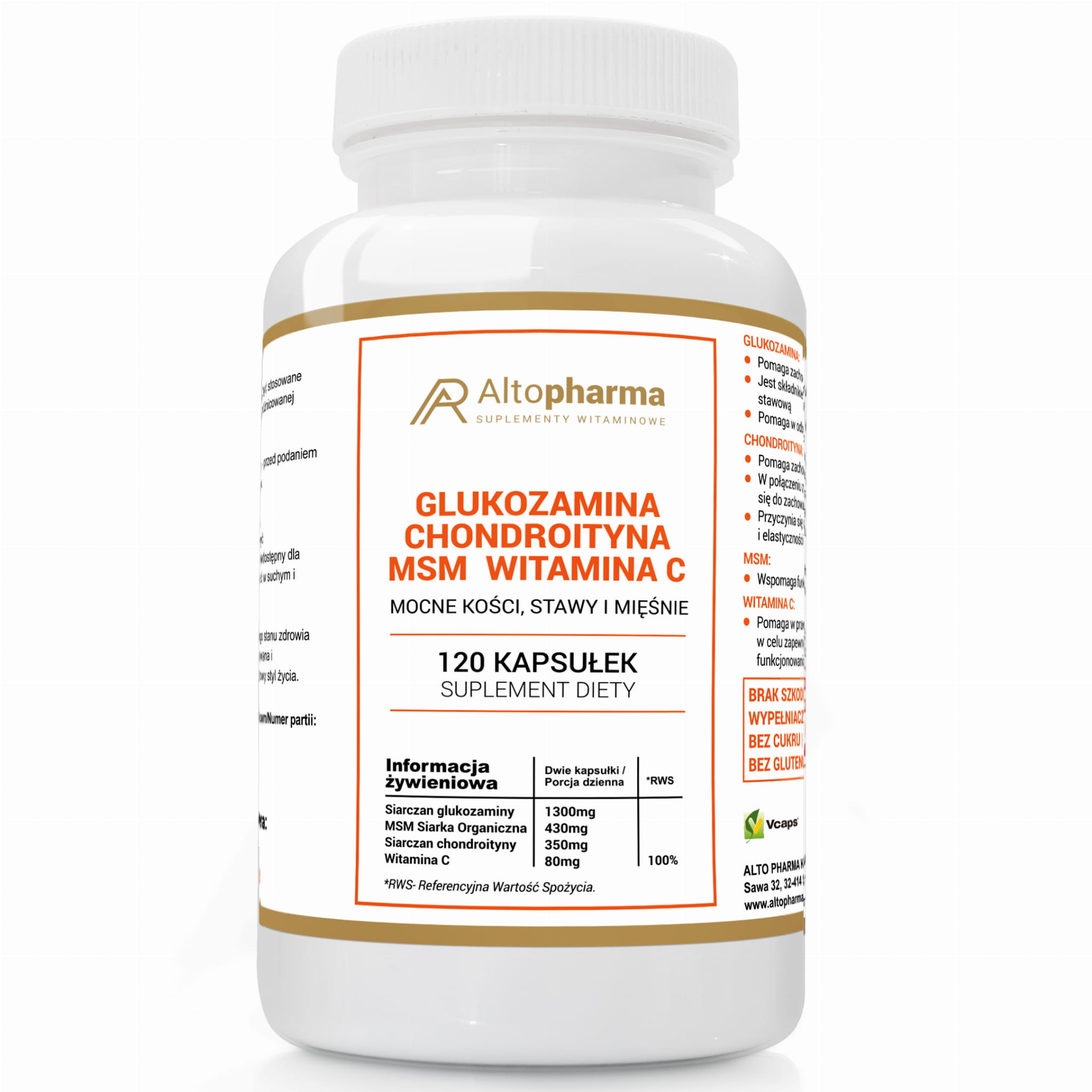 Glukozamina complex 120kaps. Altopharma