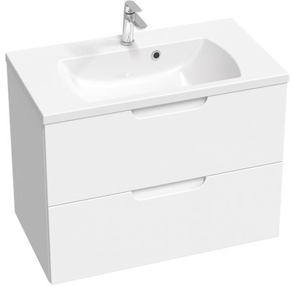 Ravak SD Classic II szafka 80 cm podumywalkowa wisząca biały połysk X000001480