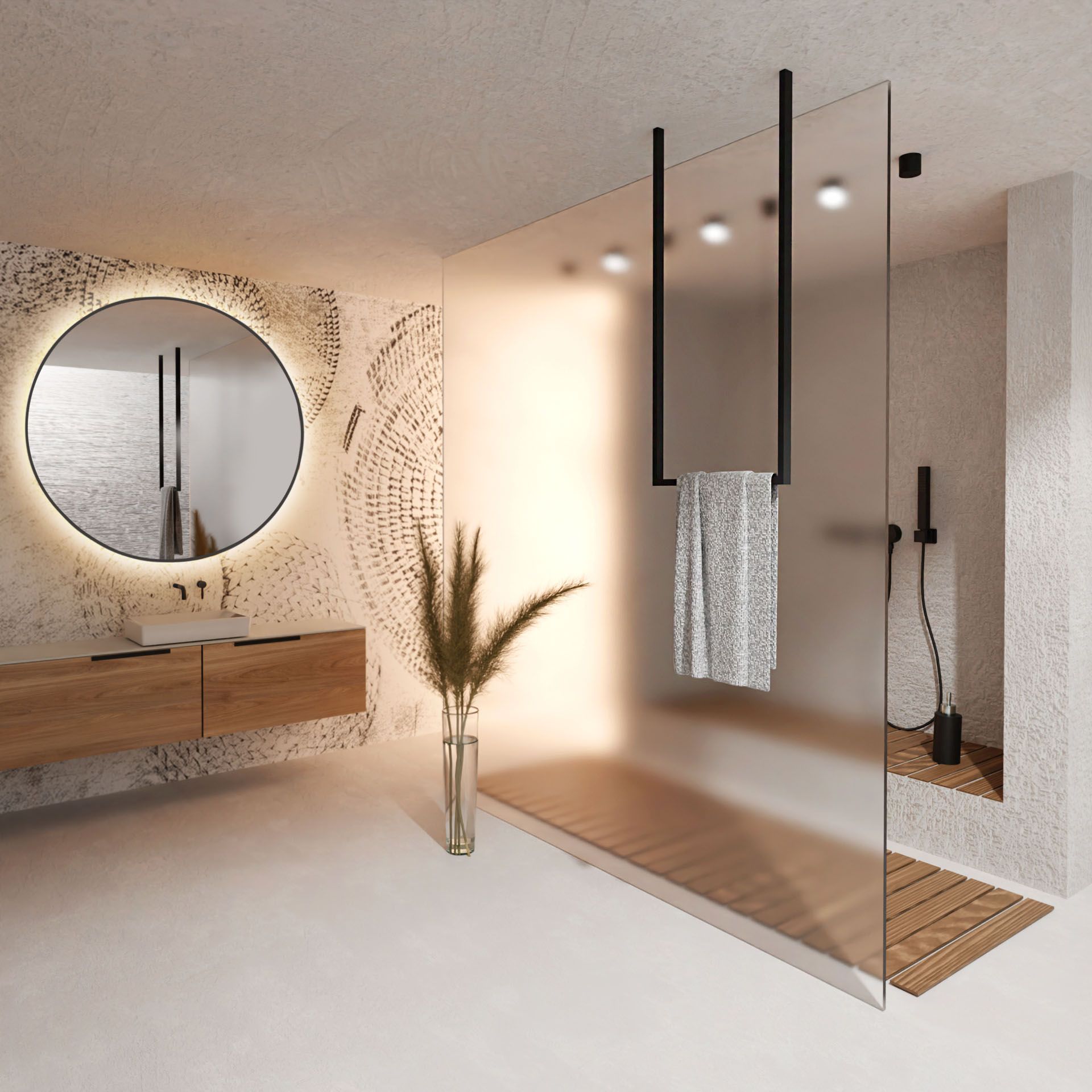 Baltica Design Arne III wieszak na ręcznik wiszący czarny - Wysyłka w 24h