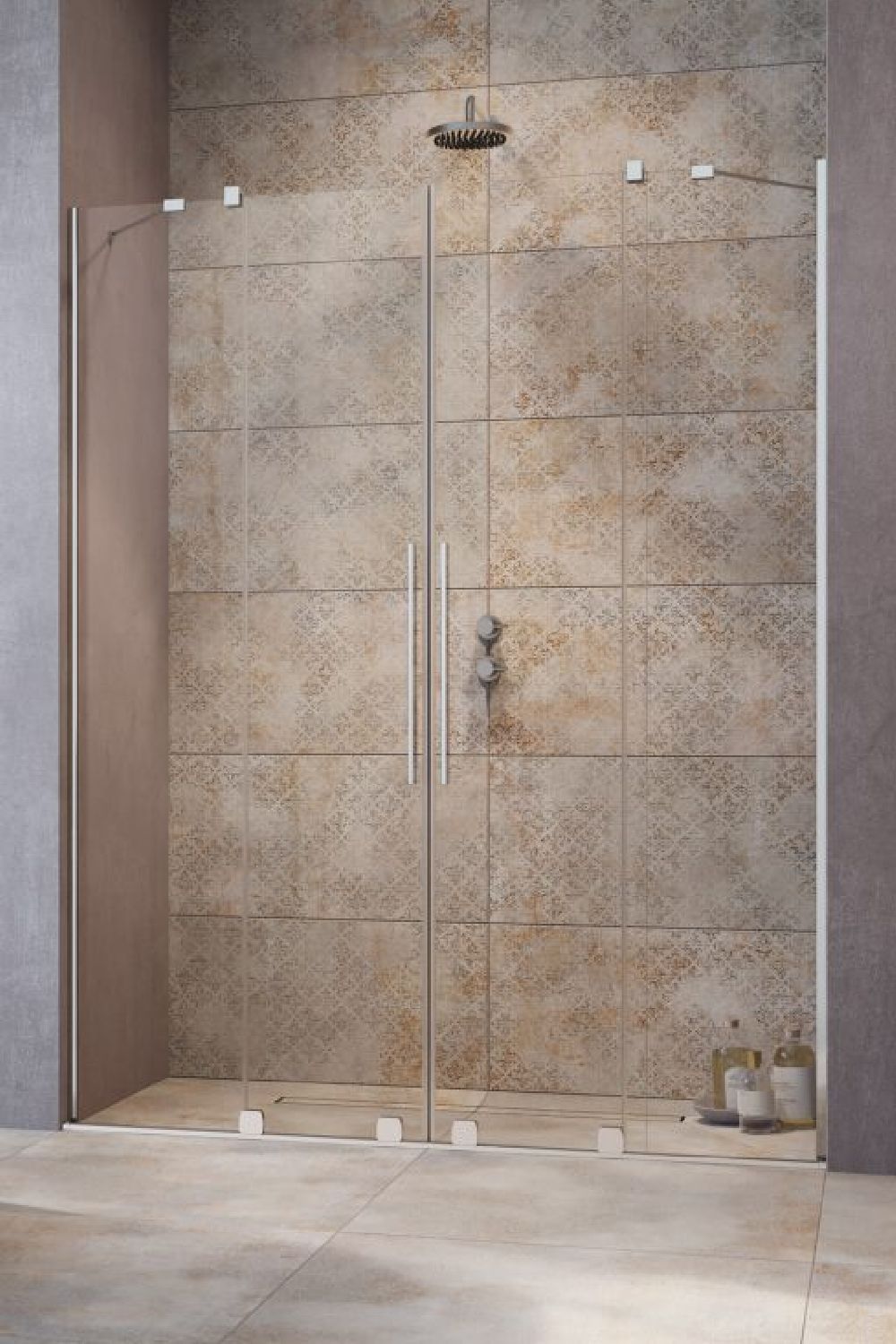 Radaway Furo DWD drzwi prysznicowe 38,8 cm rozsuwane chrom połysk/szkło przezroczyste 10108388-01-01