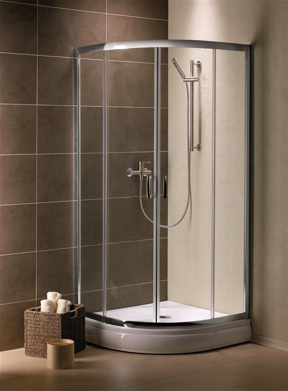 Radaway Premium Plus A 1900 kabina prysznicowa 90x90 cm półokrągła chrom/szkło grafitowe 30403-01-05N
