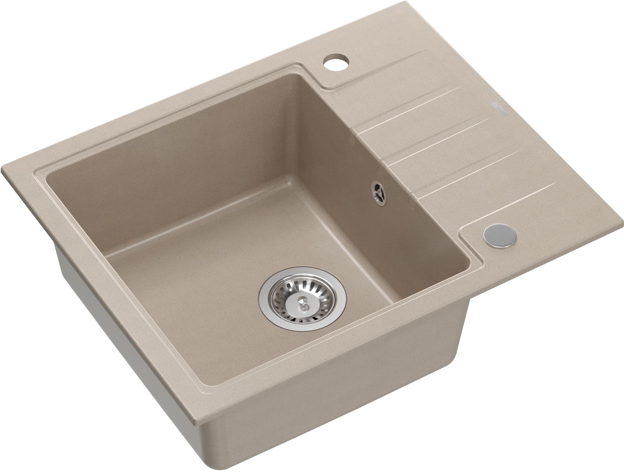 Quadron Peter 116 zlewozmywak 62x50 cm GraniteQ pearl beige HCQP6250BEZP