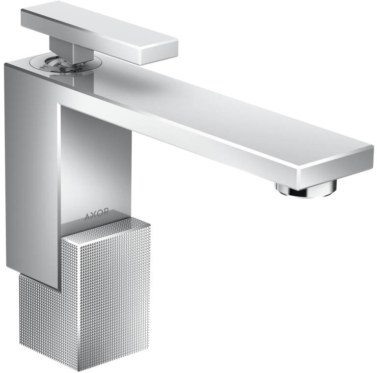 Axor Edge bateria umywalkowa stojąca EcoSmart szlif diamentowy chrom 46011000