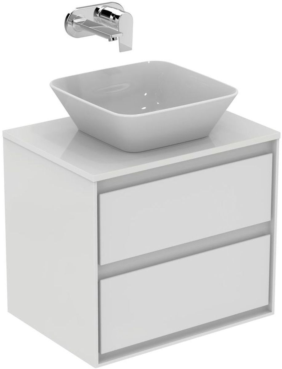Ideal Standard Connect Air umywalka 40x40 cm nablatowa kwadratowa biały połysk E034701