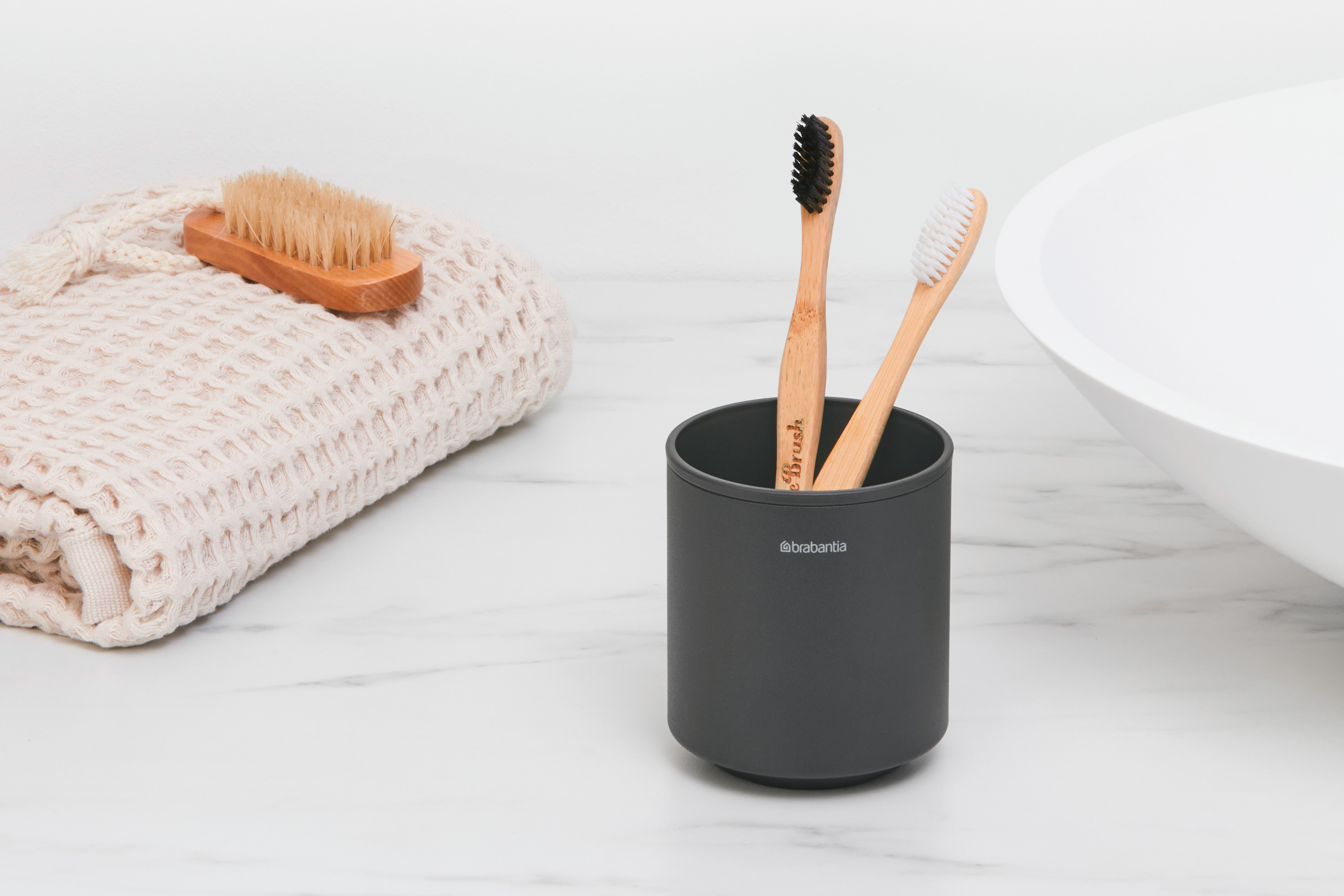 Brabantia MindSet kubek do mycia zębów grafit 303241