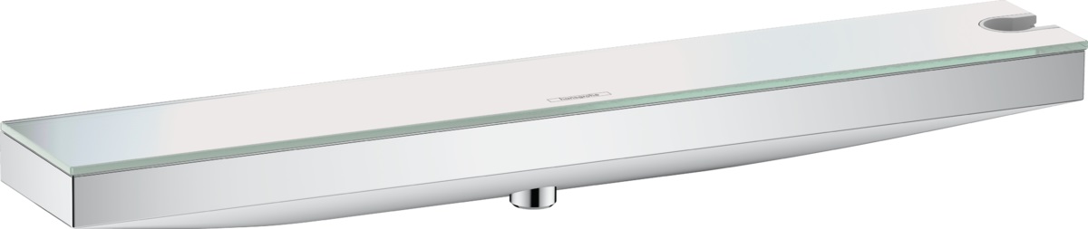 Hansgrohe Rainfinity Fixfit Porter 500 przyłącze węża prysznicowego z uchwytem i półką chrom/szkło lustrzane 26858000