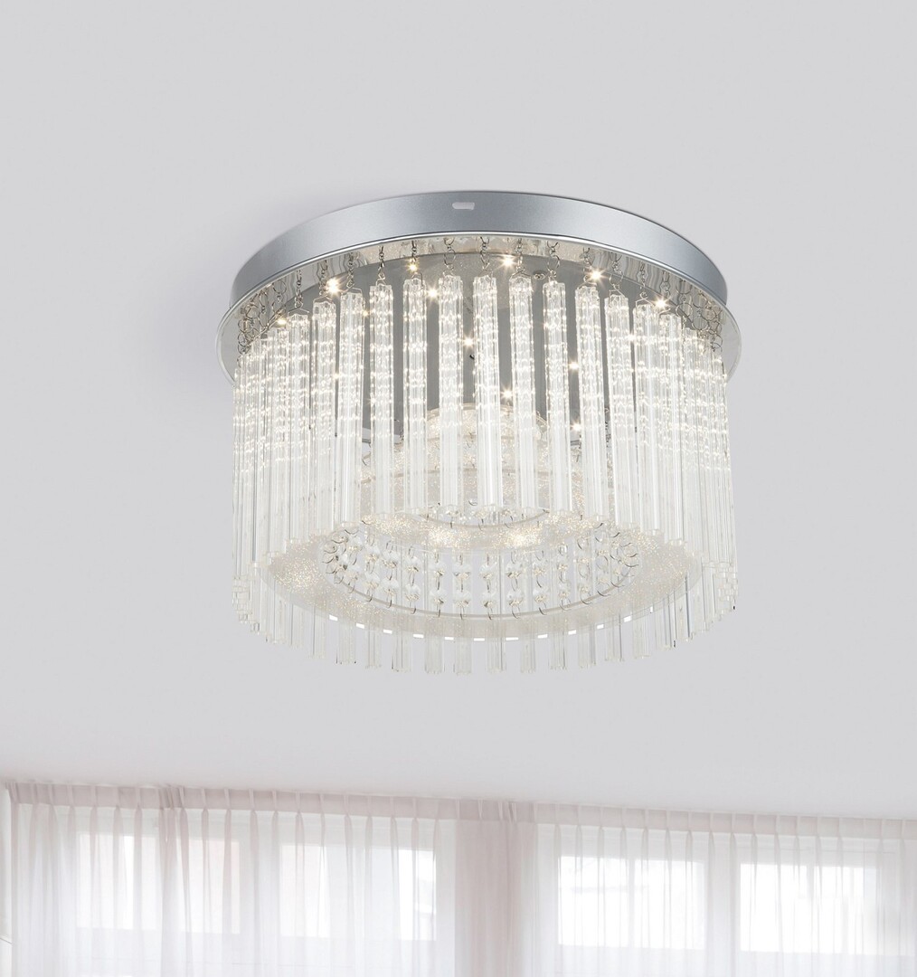 Rabalux Danielle lampa podsufitowa 1x18W chrom/przezroczysty 2449