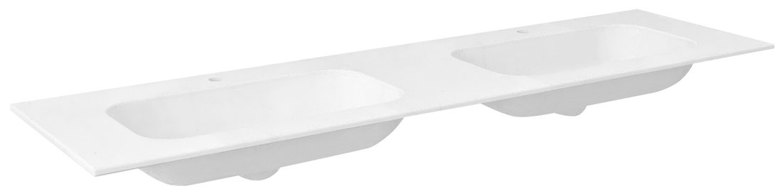 Sapho Aruba umywalka 200x51,5 cm meblowa prostokątna podwójna biały mat AR200-B2M