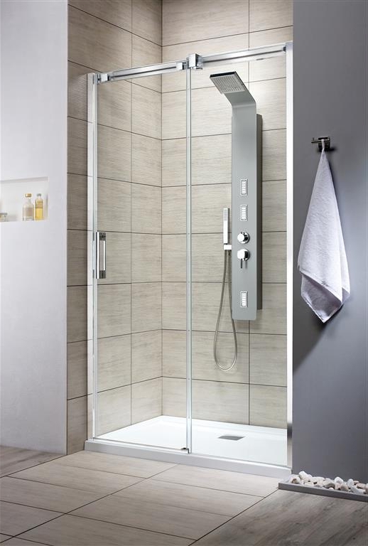 Radaway Espera DWJ drzwi prysznicowe 79,5 cm prawe chrom/szkło przezroczyste 380795-01R