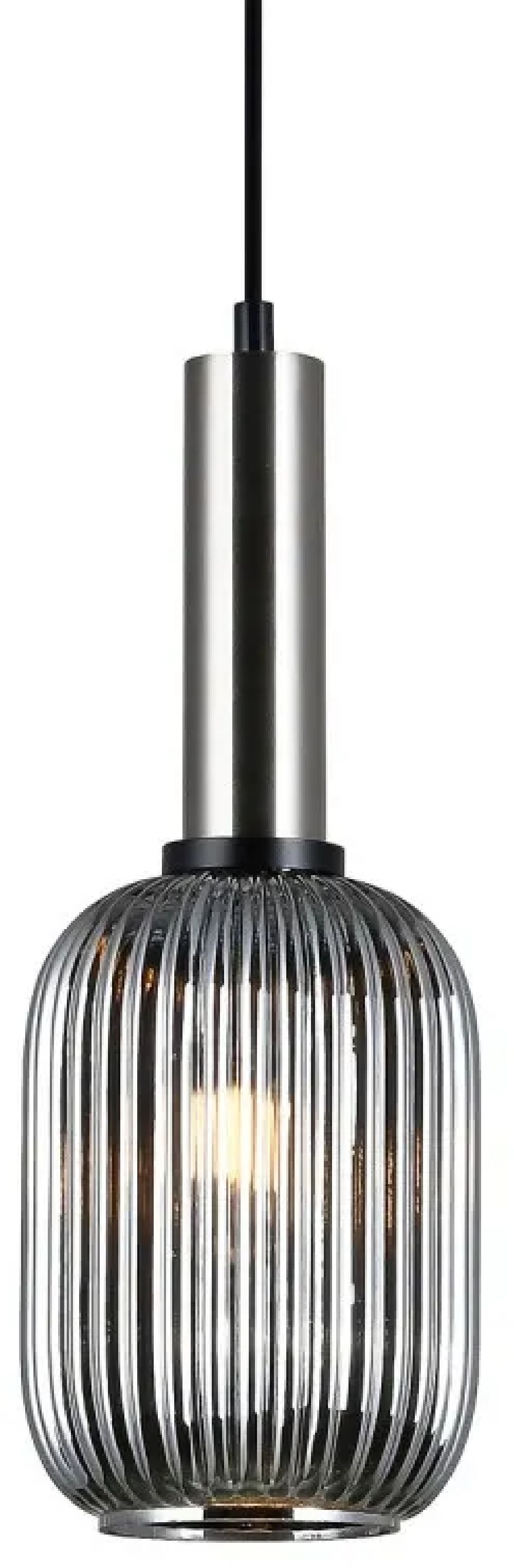 Italux Antiola lampa wisząca 1x40 W nikiel PND-5588-1M-SC+SG