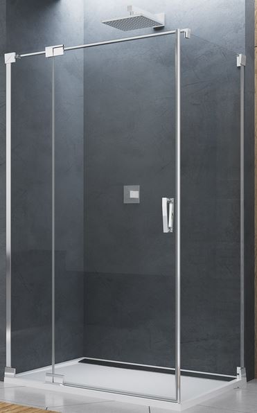 SanSwiss Cadura ścianka prysznicowa 120 cm boczna srebrny połysk/szkło przezroczyste CAT11205007