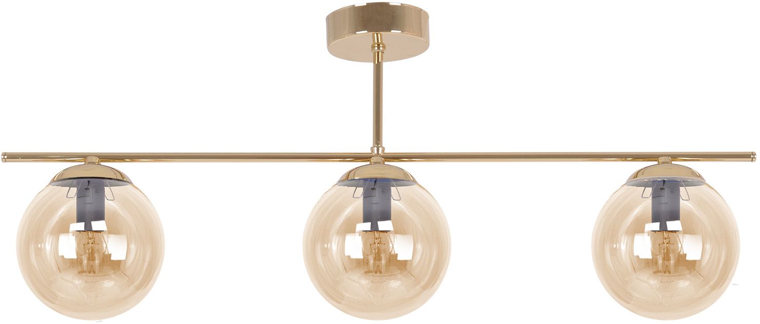 Kaja Grand lampa podsufitowa 3x10 W złota-bursztynowa K-5412 - Wysyłka w 24h