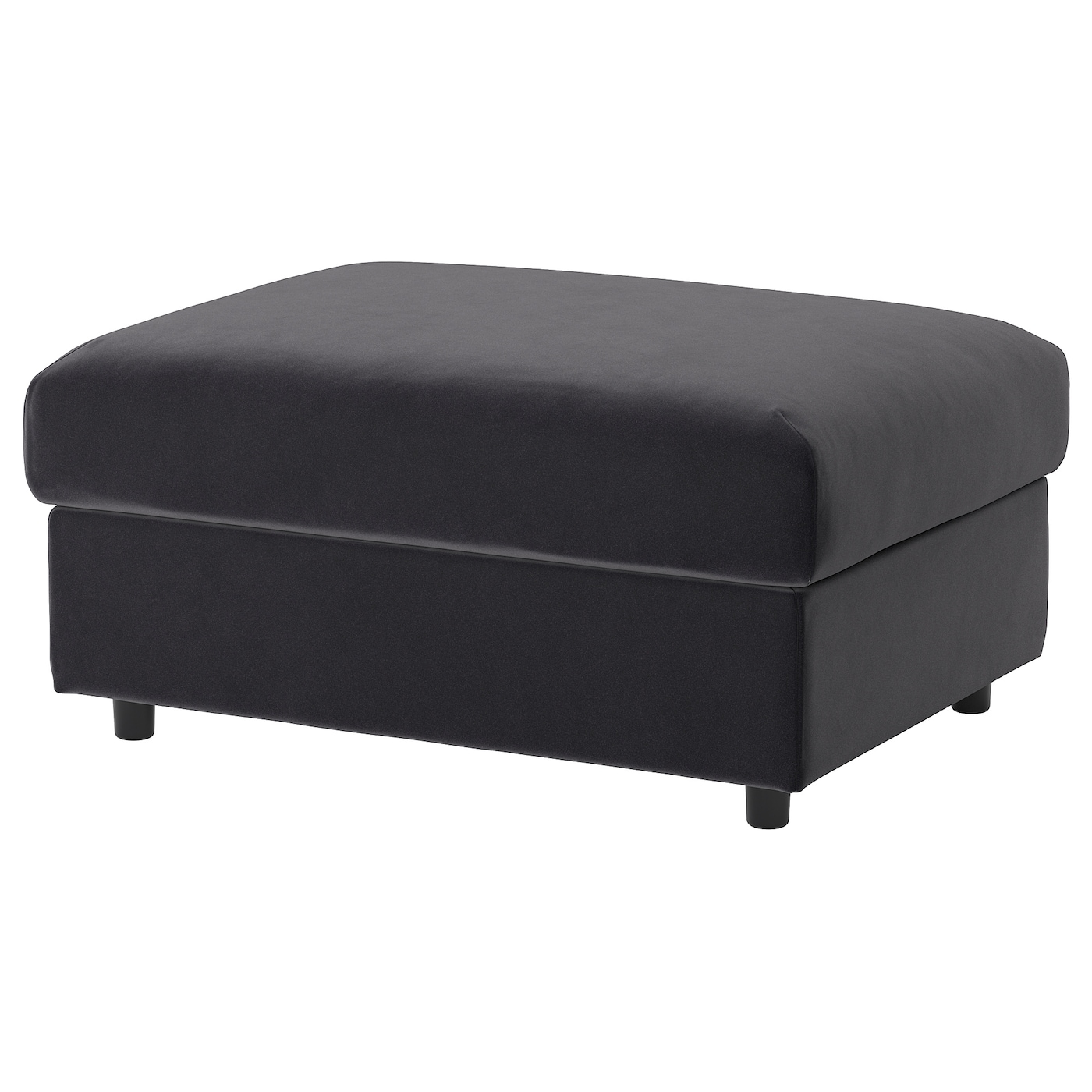 IKEA VIMLE podnóżek ze schowkiem, Djuparp ciemnoszary, Długość: 98 cm