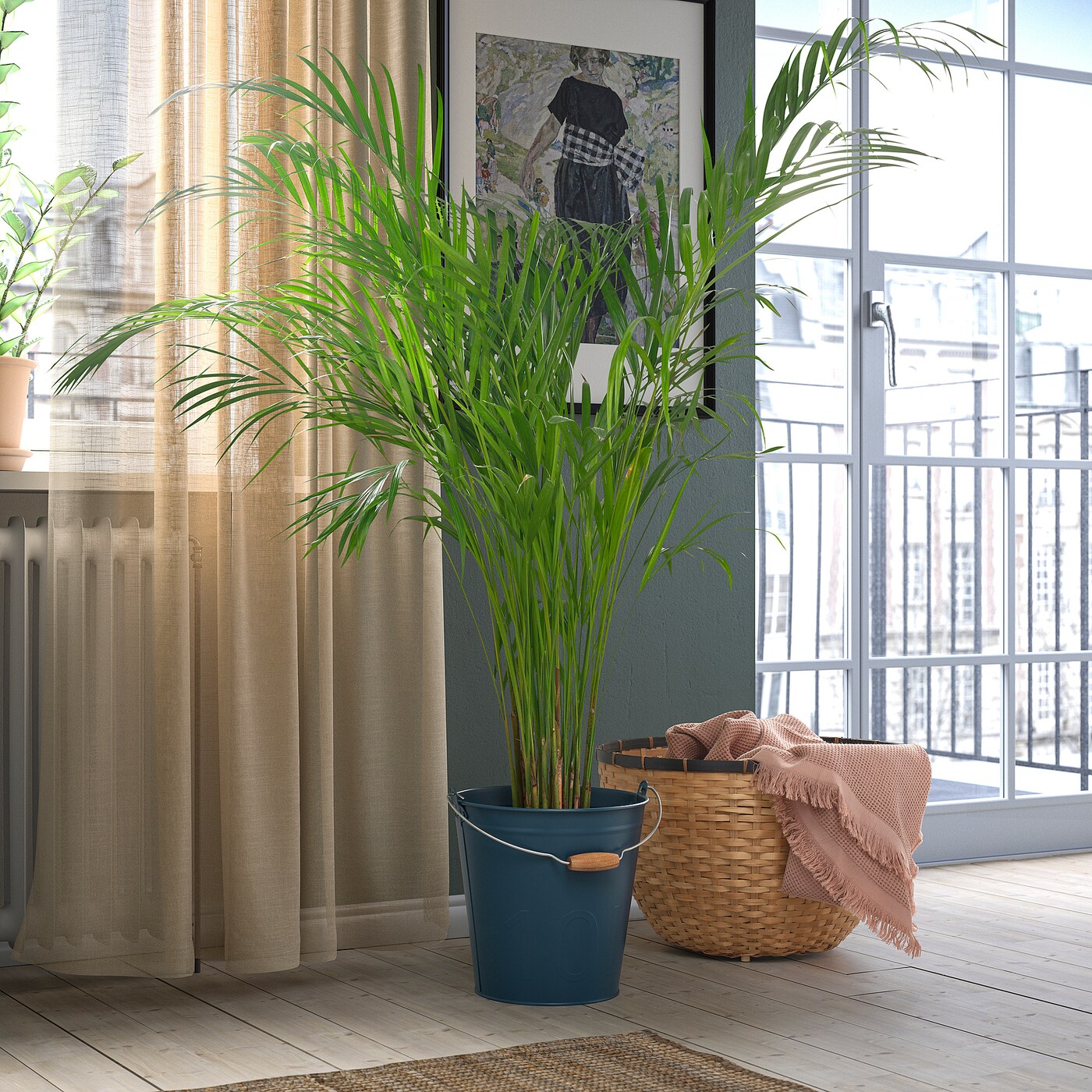 IKEA ÅKERBÄR donica, do wewnątrz/na zewnątrz granatowy, 10 l