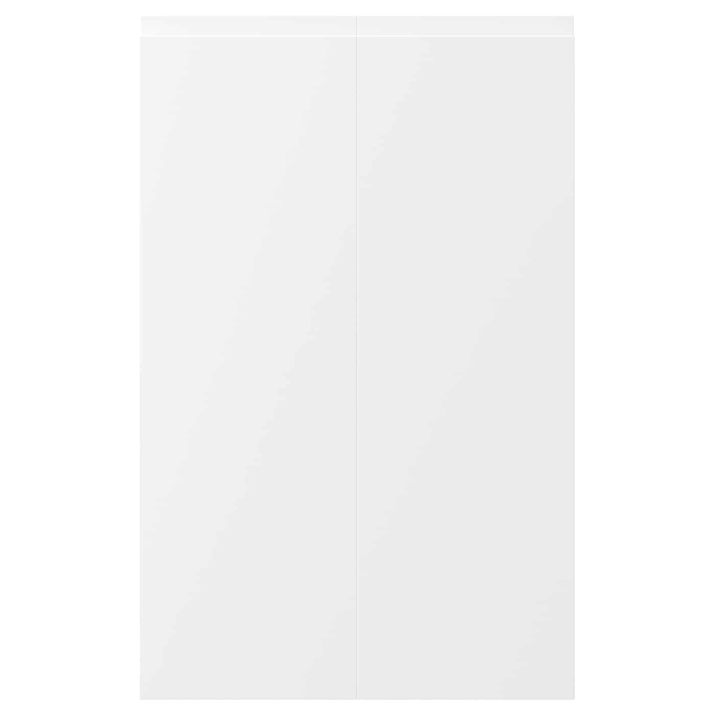 IKEA VOXTORP drz sza nar 2 szt, leworęczny matowy biały, 25x80 cm