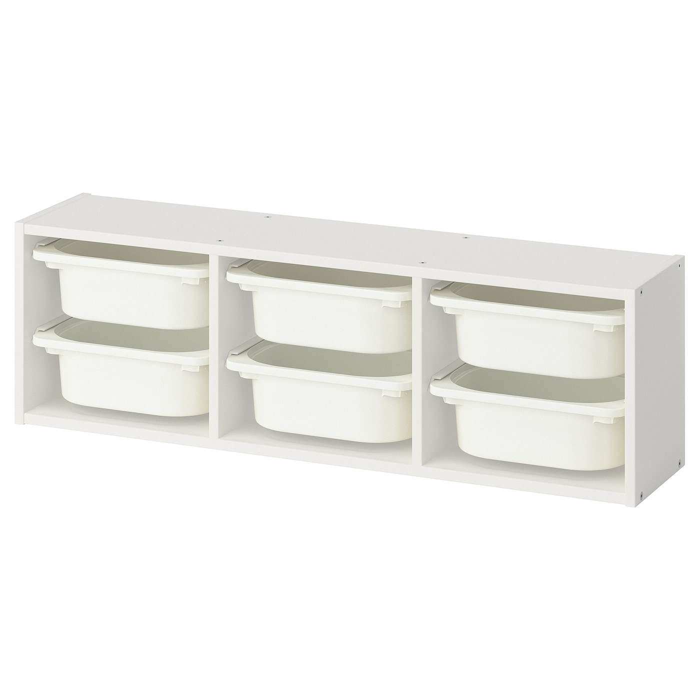 IKEA TROFAST szafka ścienna, biały/biały, 99x21x30 cm