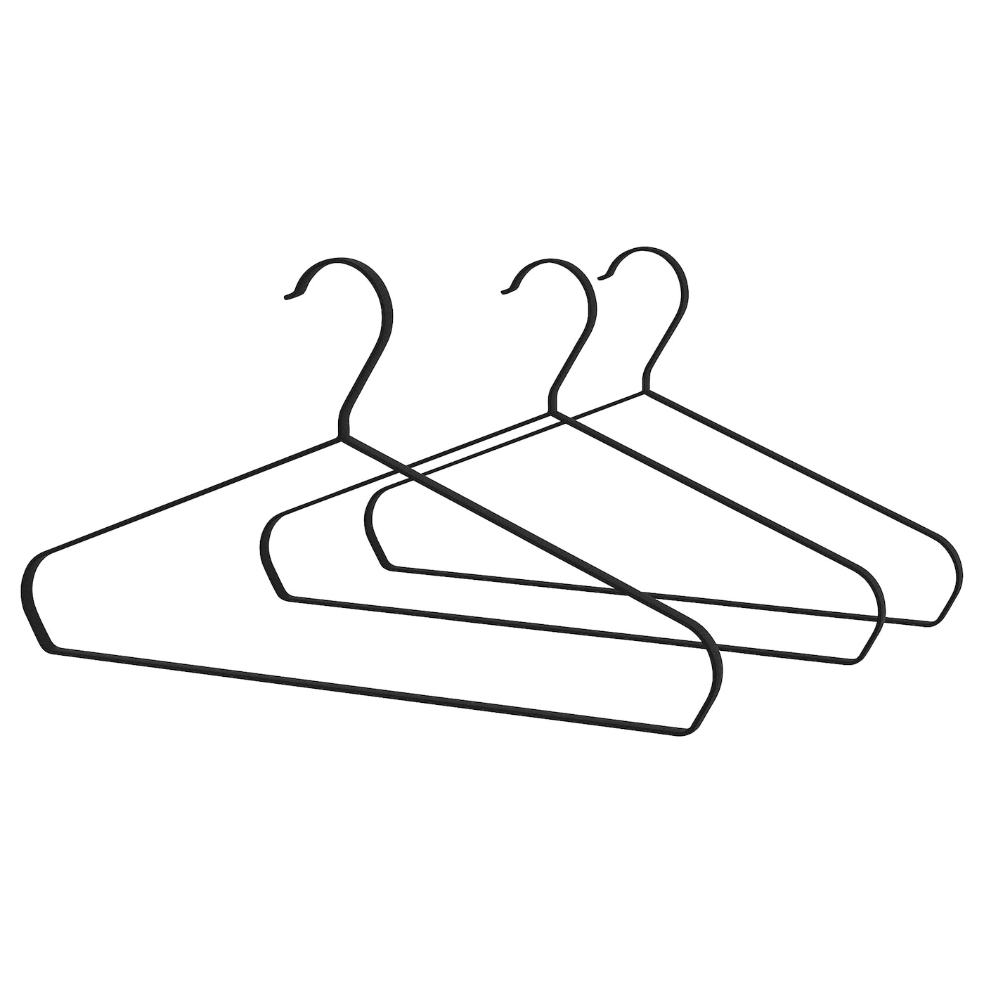 IKEA STRYKIS wieszak, czarny, Szerokość: 41 cm