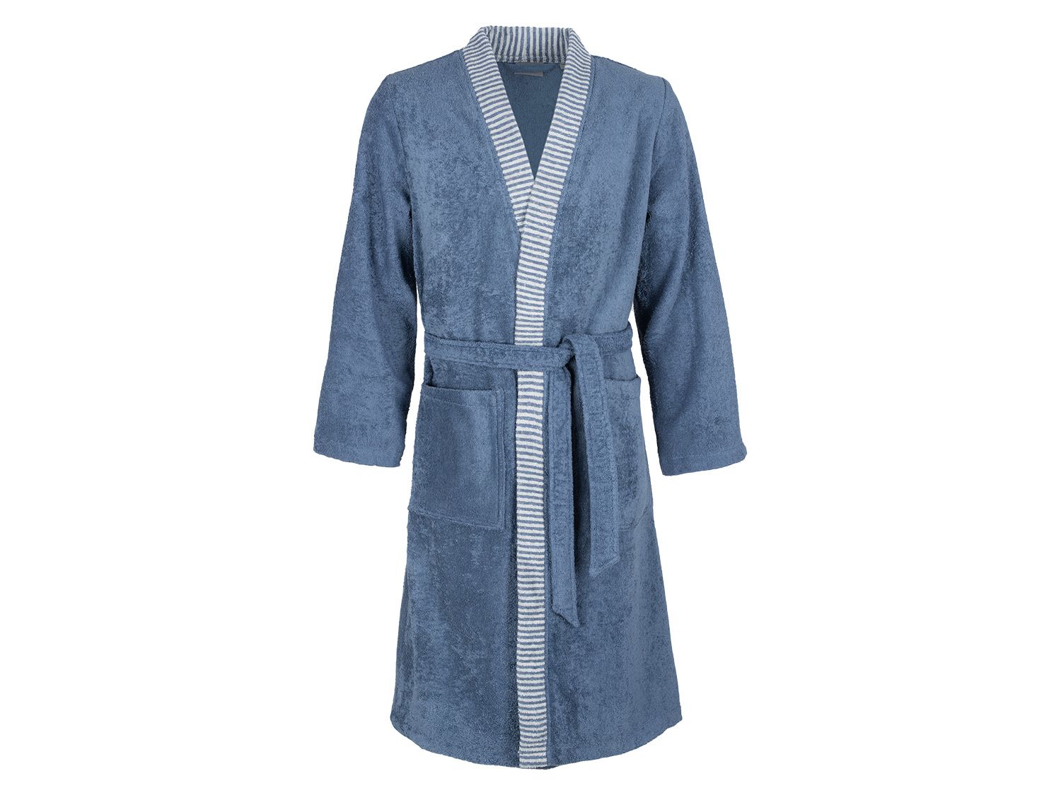 Egeria Szlafrok męski Bruno w bawełny, w stylu kimono Niebieski, S