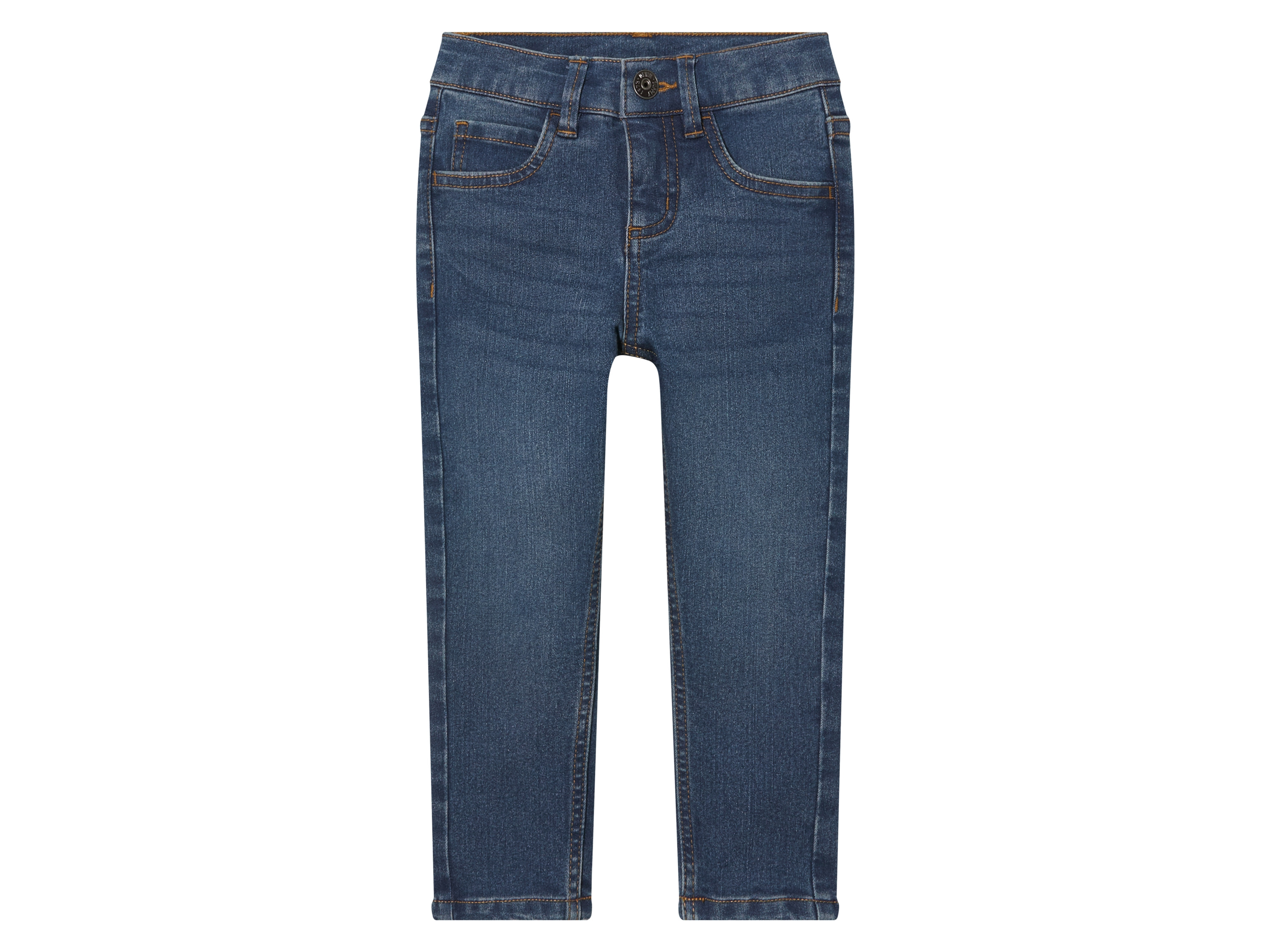 lupilu Jeansy dziecięce z bawełną, Slim Fit Ciemnoniebieski, 116