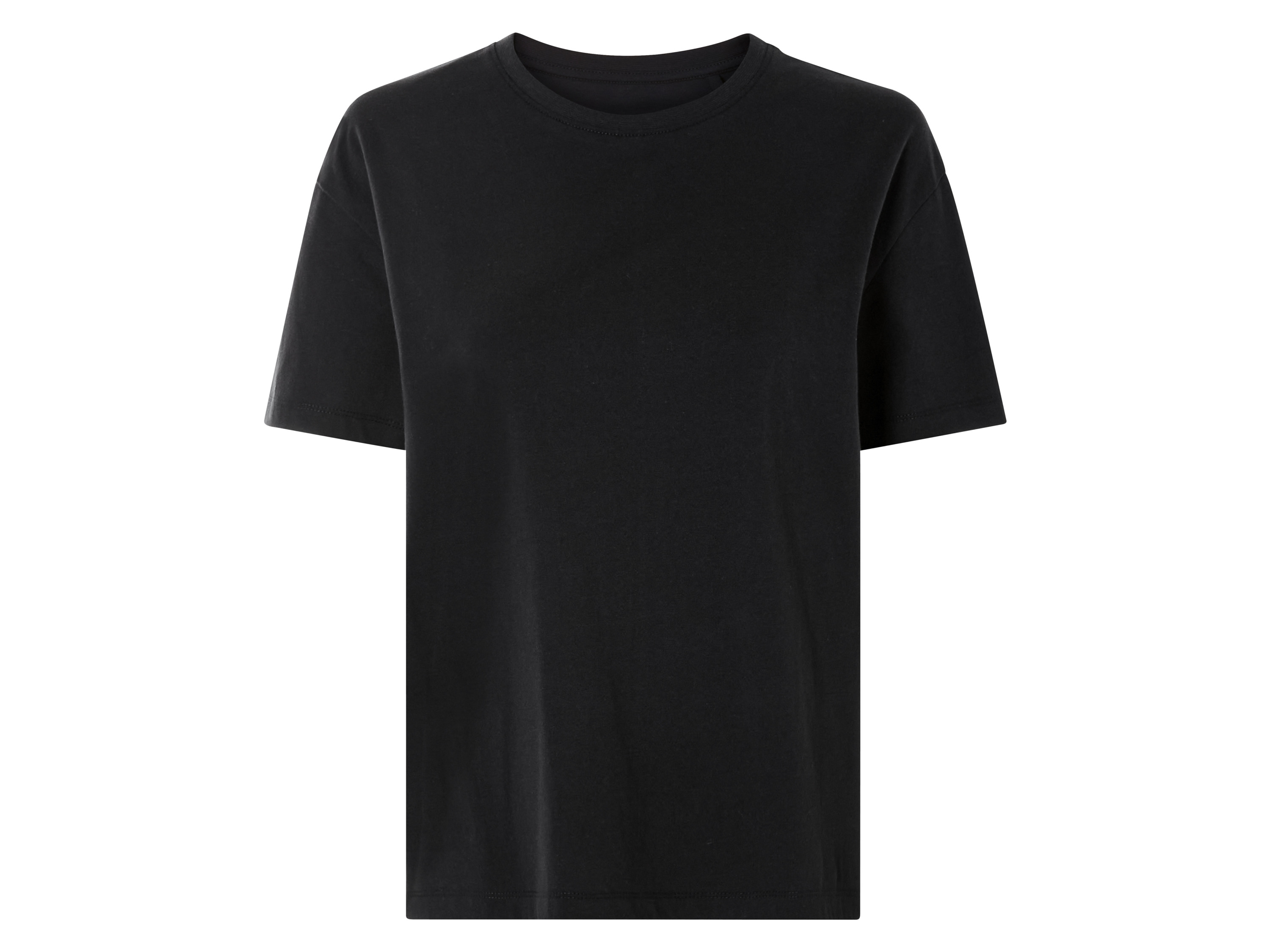 esmara T-shirt damski z bawełny organicznej L 44/46, Czarny