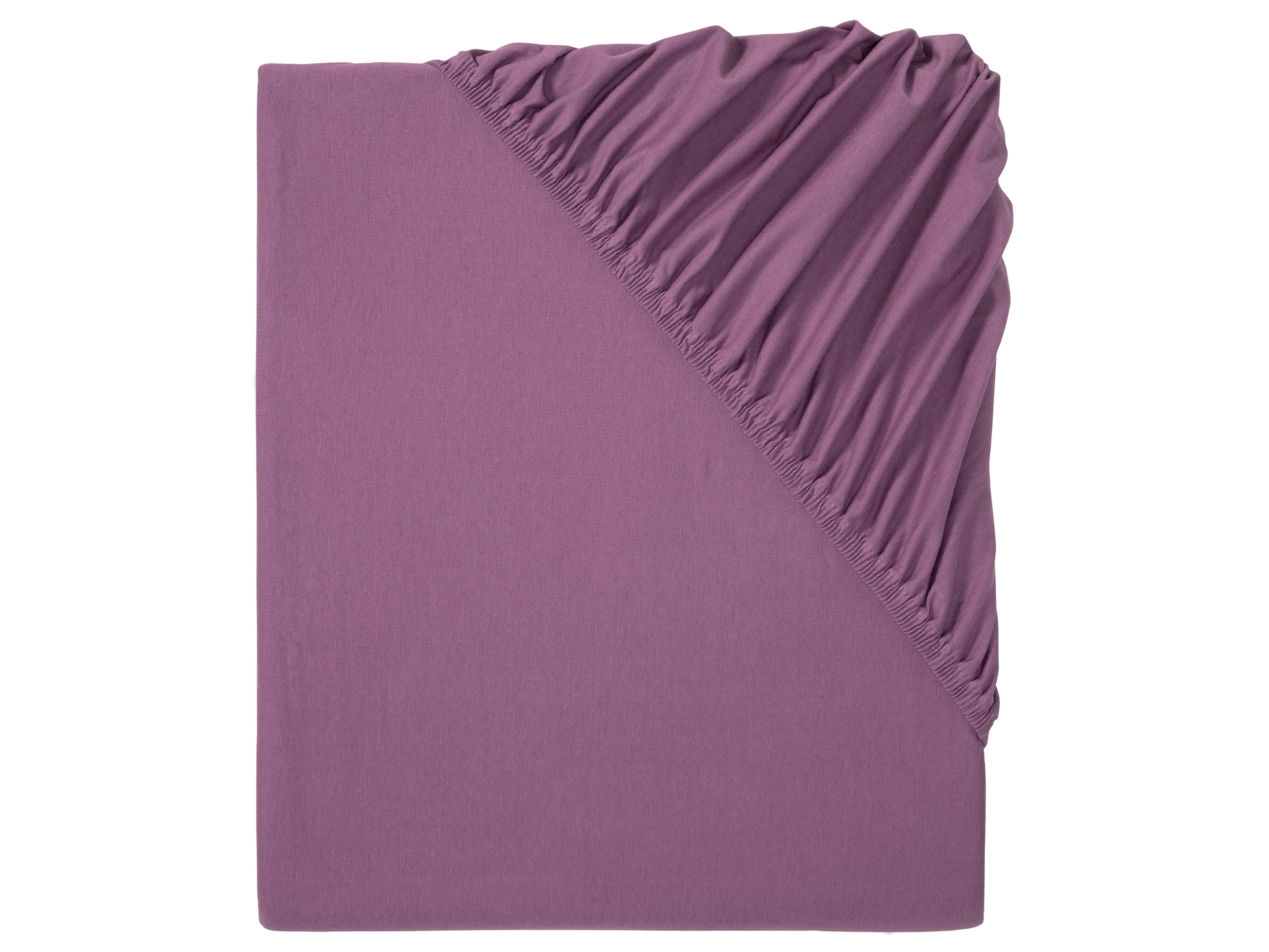 Livarno home Prześcieradło z dżerseju z gumką, 140-160 x 200 cm Fioletowy