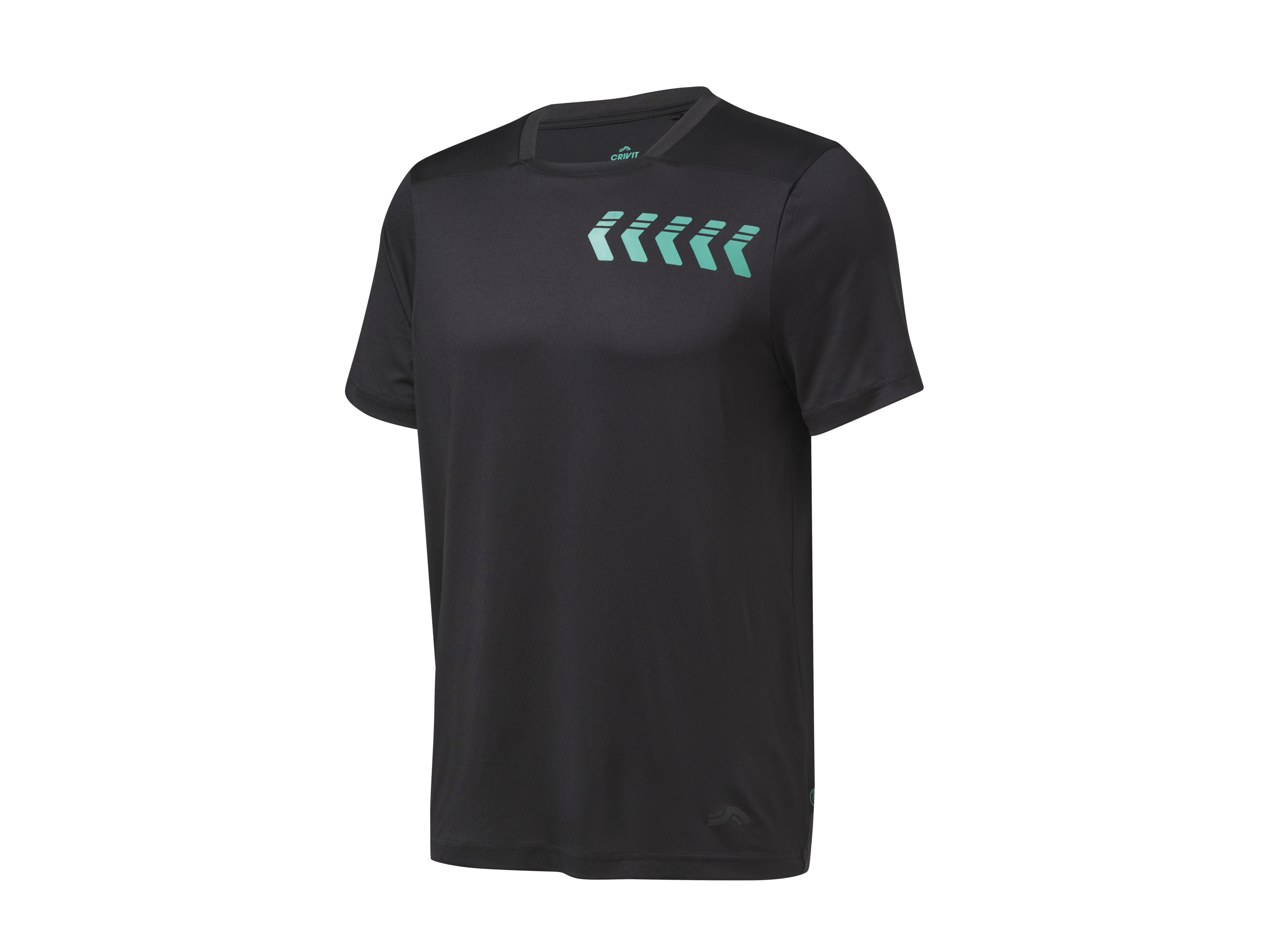 Crivit T-shirt funkcyjny męski Czarny, M 48/50