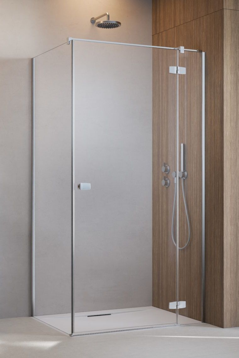 Darmowa Dostawa - Drzwi prysznicowe 90 cm uchylne chrom połysk/szkło przezroczyste Radaway Fuenta Chrome KDJ 13840440101R