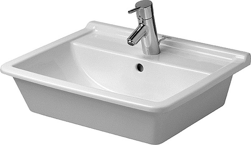 Darmowa Dostawa - Umywalka 56x46.5 cm prostokątna wpuszczana biała Duravit Starck 3 0302560000