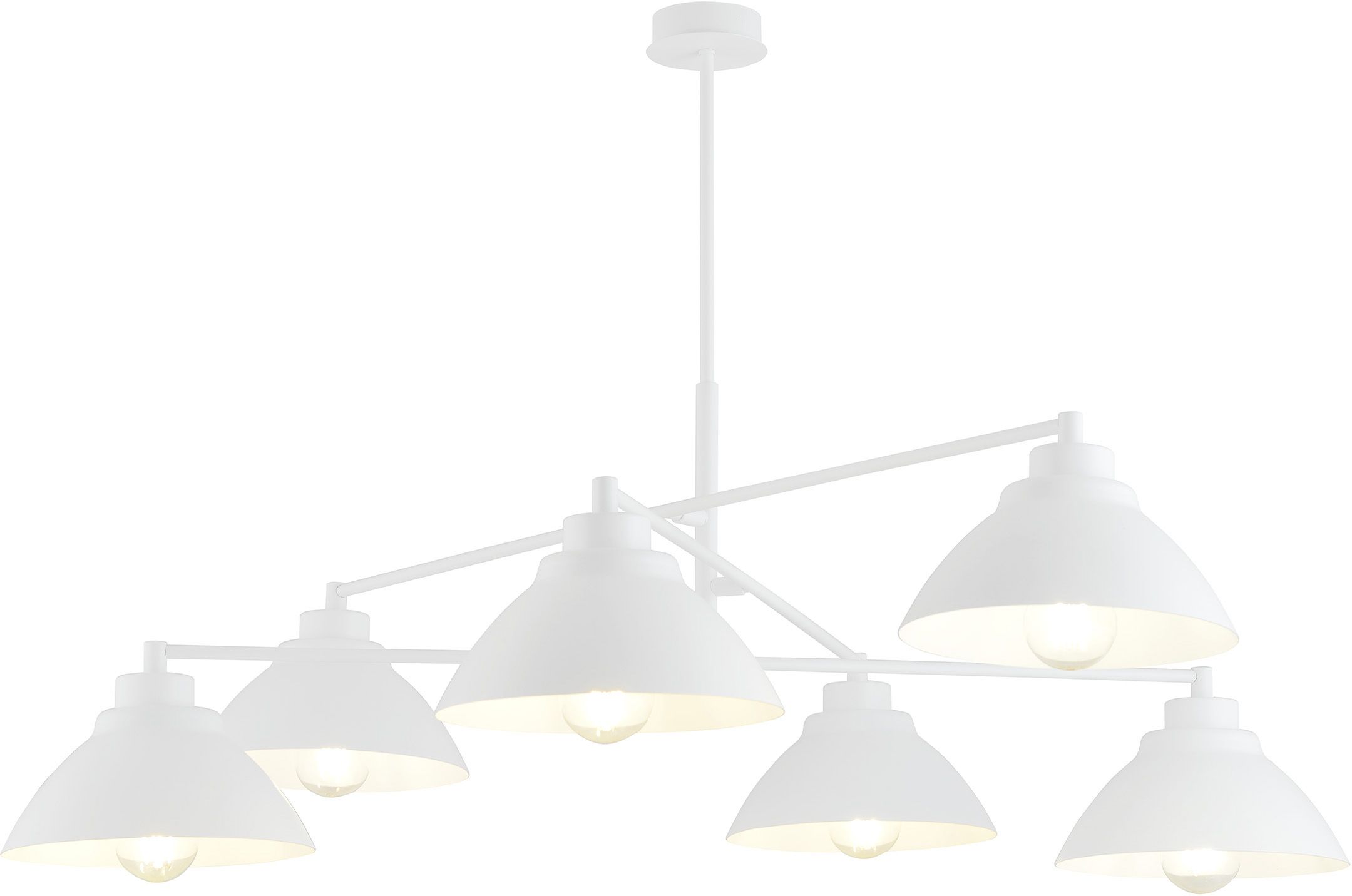 Darmowa Dostawa - Lampa podsufitowa 6x15 W biała Emibig Maverick 12126