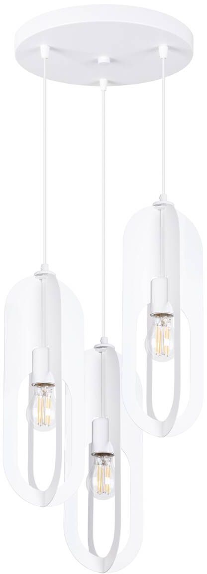 Darmowa Dostawa - Lampa wisząca 3x15 W biała Sollux Lighting Nicus SL1361