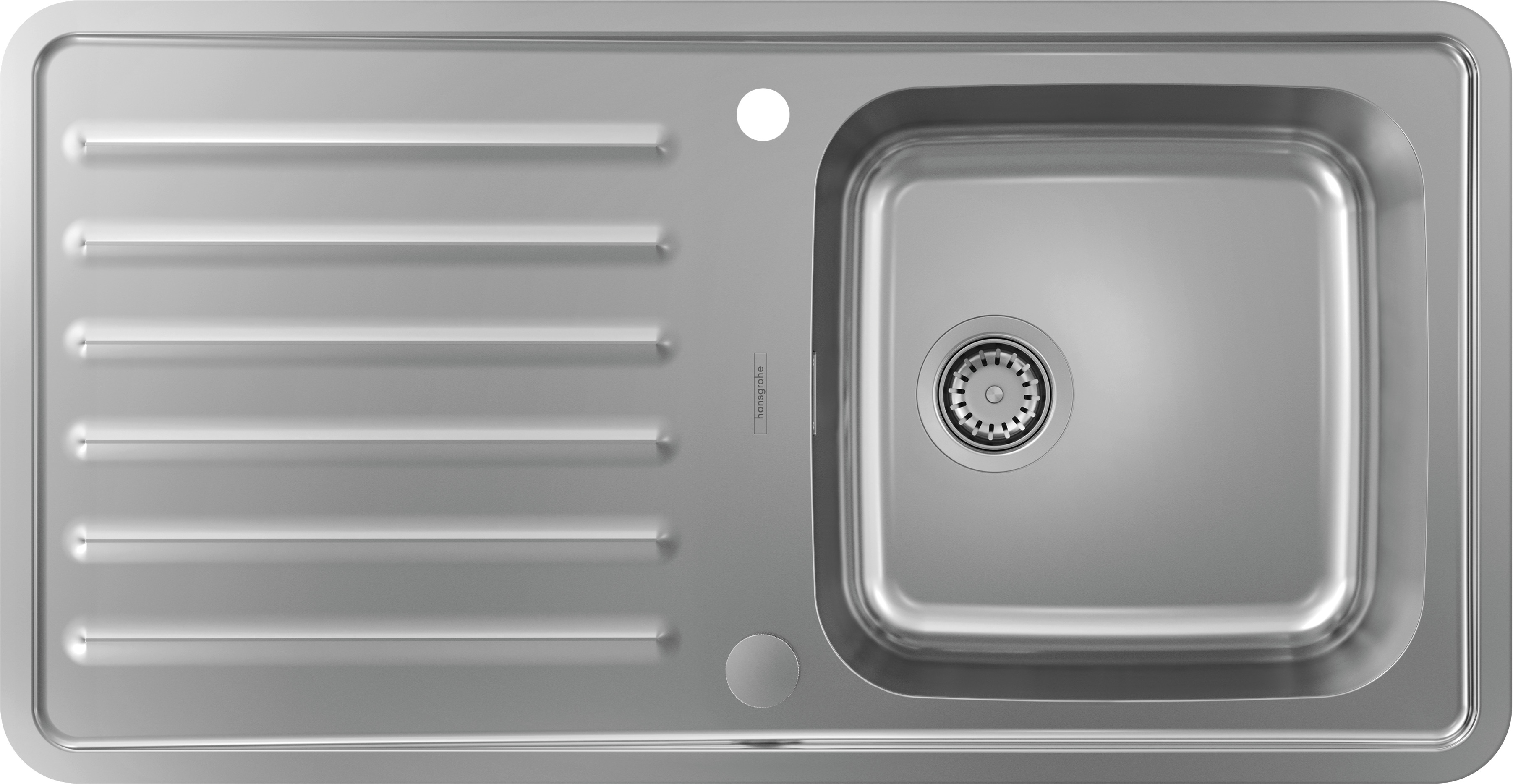 Darmowa Dostawa - Zlewozmywak stalowy 97.5x50.5 cm Hansgrohe S41 43338800