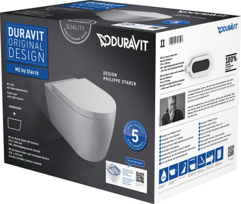 Darmowa Dostawa - Zestaw miska + deska wolnoopadająca Duravit ME by Starck 45290900A1