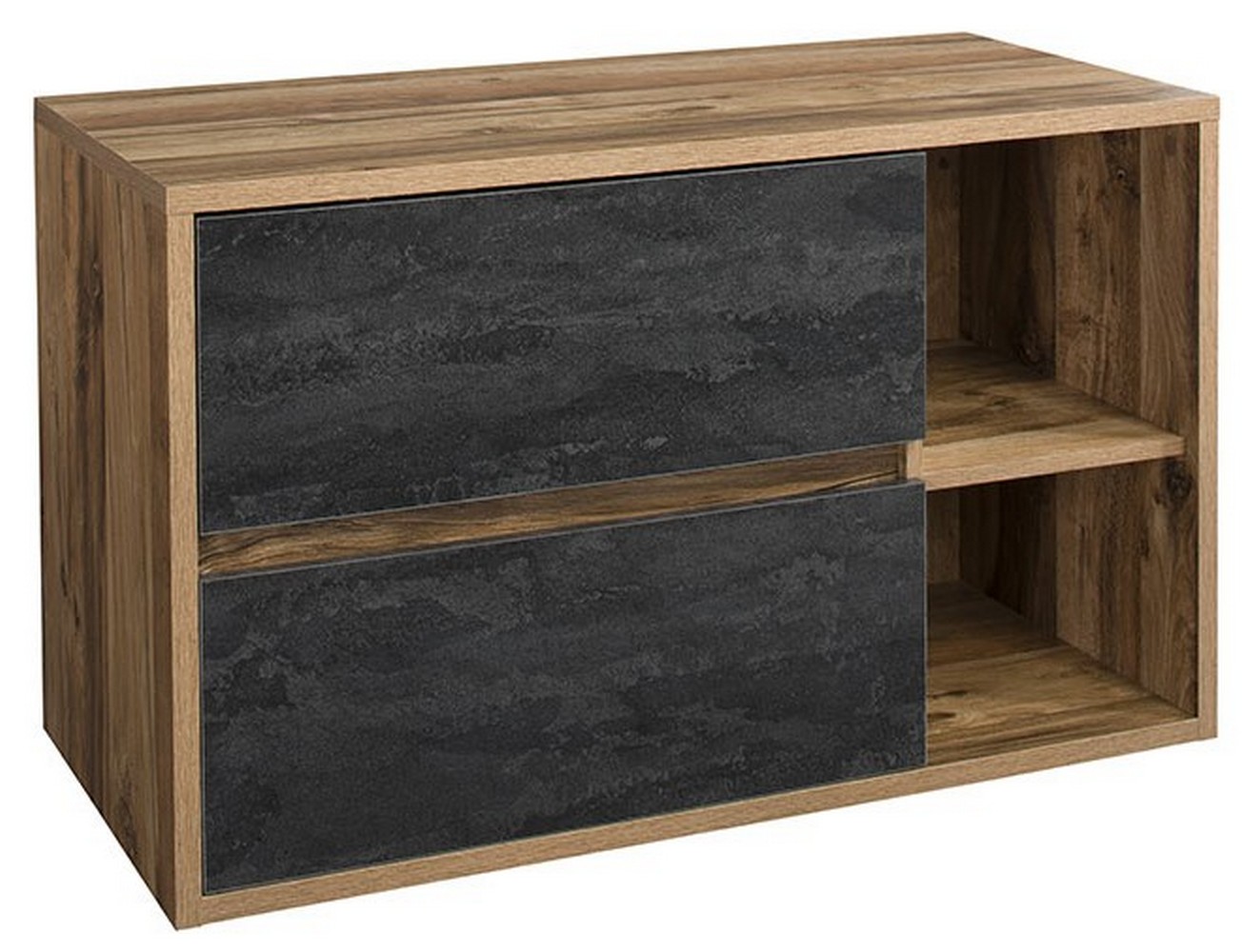 Darmowa Dostawa - Szafka z blatem wisząca podumywalkowa 100x46 cm Comad Hampton Concrete HAMPTONCONCRETE824100BLFSC