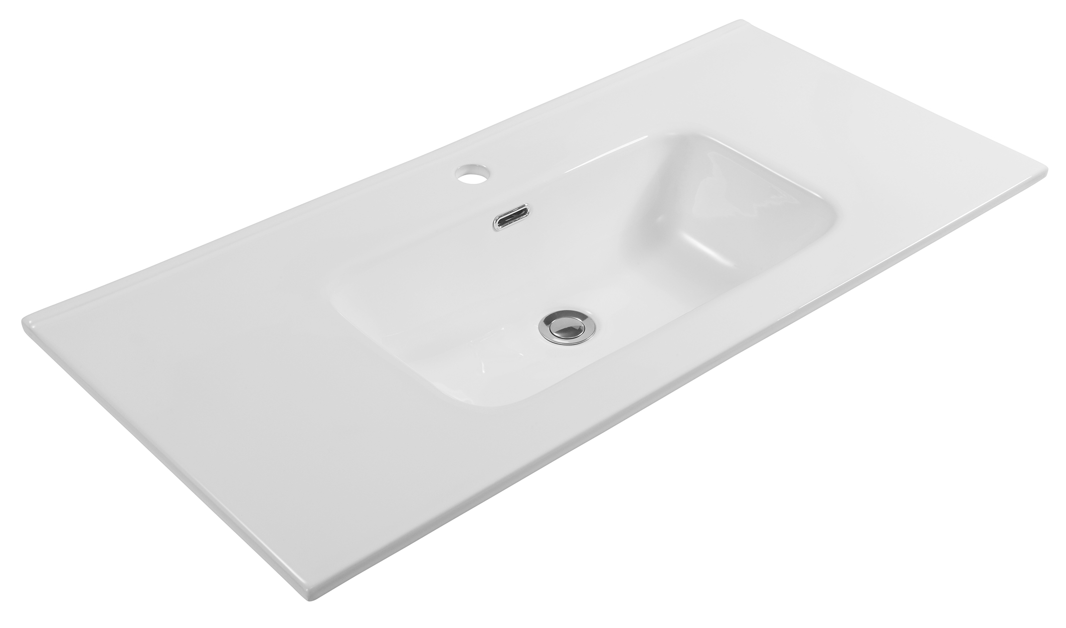 Darmowa Dostawa - Umywalka 102x47 cm prostokątna wpuszczana biała Astor Nevada AUPHR10000