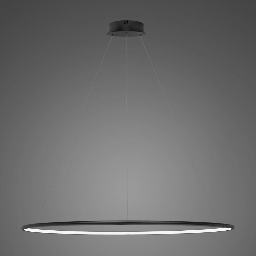 Darmowa Dostawa - Lampa wisząca 1x45 W czarna Altavola Design Ledowe Okręgi LA073P120in4kblackdimm