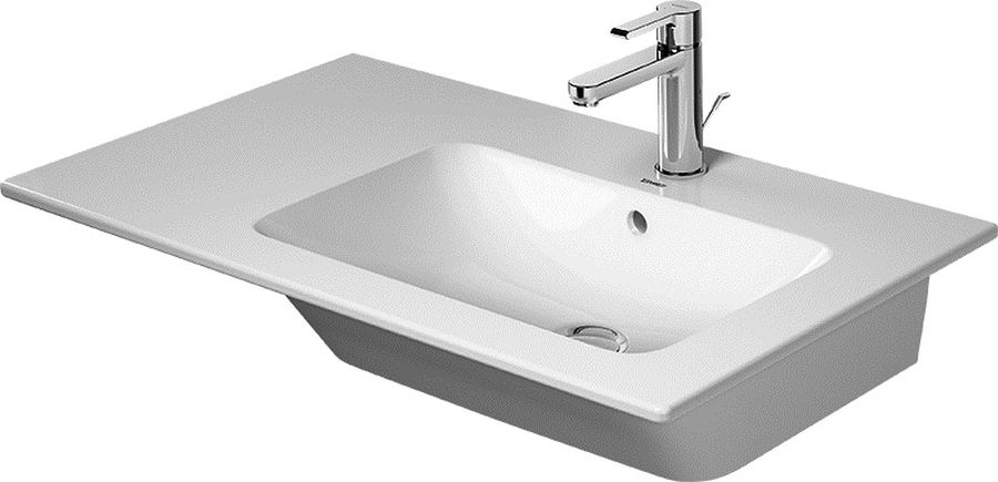Darmowa Dostawa - Umywalka 83x49 cm prostokątna meblowa-z blatem biała Duravit ME by Starck 2346830000