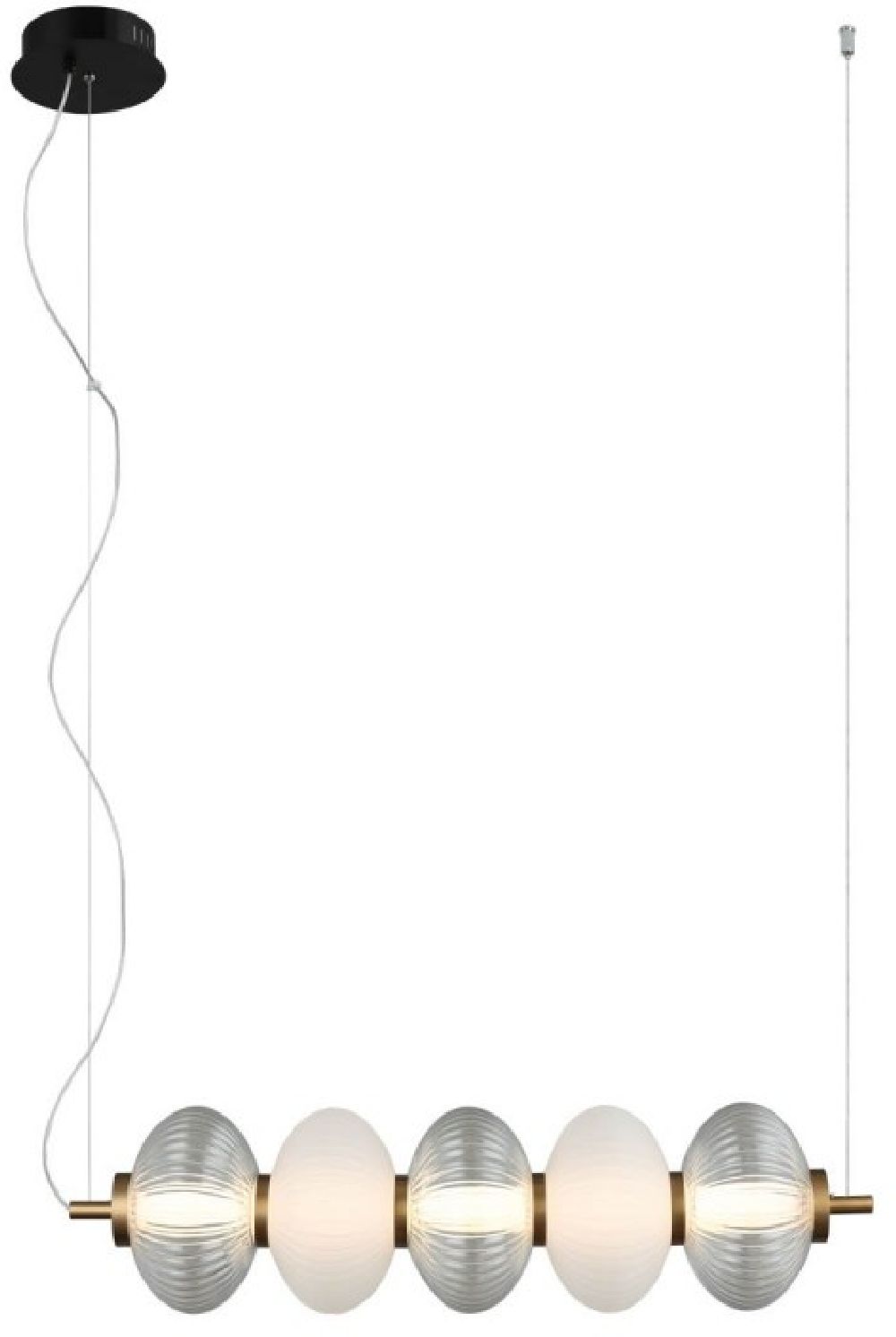 Darmowa Dostawa - Lampa wisząca 1x19 W przezroczysta Italux Testa PND849384BK