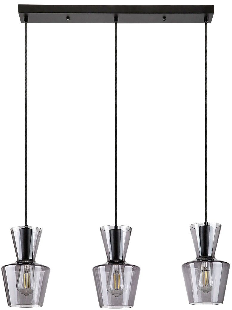 Darmowa Dostawa - Lampa wisząca 3x60 W czarna Rabalux Abra 72163