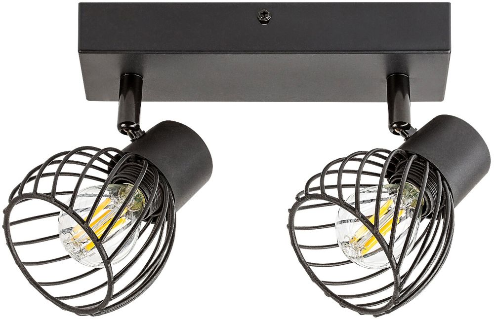 Darmowa Dostawa - Lampa podsufitowa 2x10 W czarny Rabalux Aberama 73002